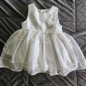 White H&M wedding flower girl dress,  size 9-12m